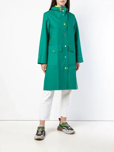 Shop Mira Mikati Classic Raincoat In Green