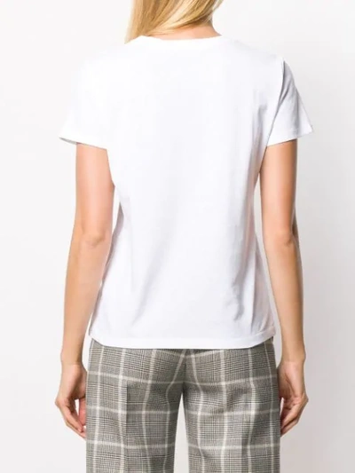 Shop Apc Logo Print T-shirt In White