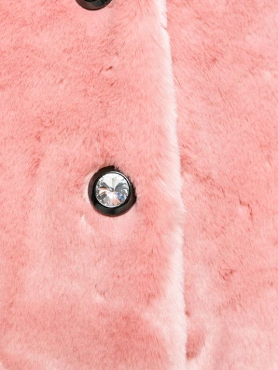 Shop Shrimps 'eamon' Mantel Aus Faux Fur In Pink