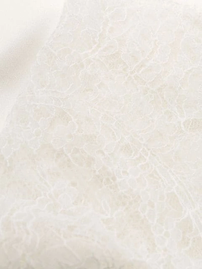 Shop Ermanno Scervino Lace Trim Camisole In White