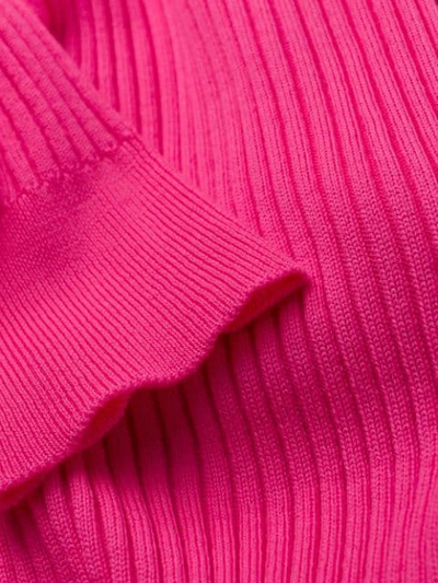 Shop Moncler Roll Neck Sweater In Pink