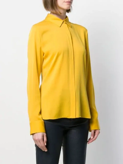 Shop Theory Regular Fit Blouse In Yellow