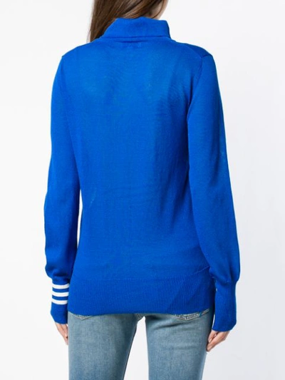 Shop Mira Mikati Turtleneck Sweater - Blue