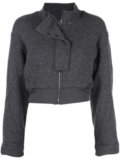 Shop Alo Yoga Strut Jacket In Anthracite