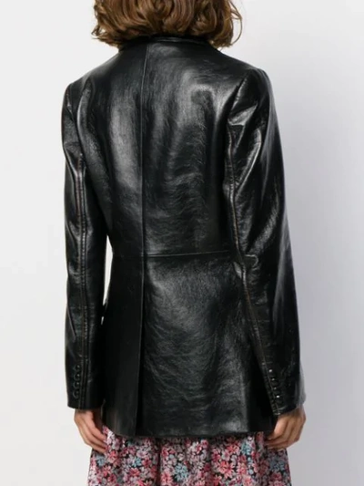 LEATHER BLAZER