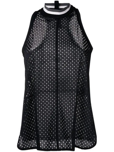 Shop Adidas By Stella Mccartney Training Mesh Tank Top In Black