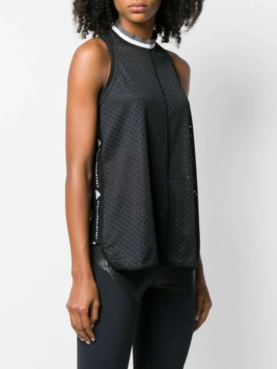 Shop Adidas By Stella Mccartney Training Mesh Tank Top In Black