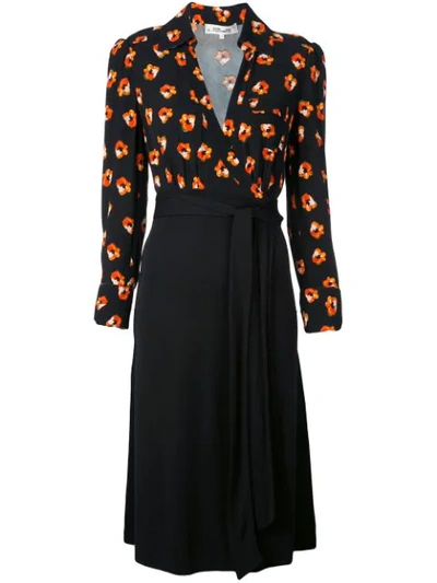 Shop Diane Von Furstenberg Angelina Wrap Dress In Black