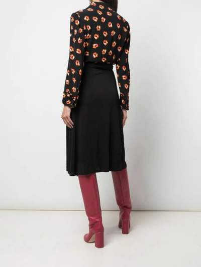 Shop Diane Von Furstenberg Angelina Wrap Dress In Black