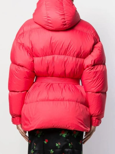 Shop Ienki Ienki Puffer Jacket In Red
