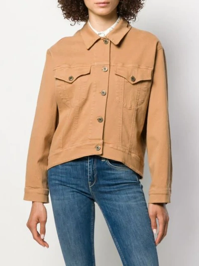 Shop L'autre Chose Cotton Bomber Jacket In Neutrals