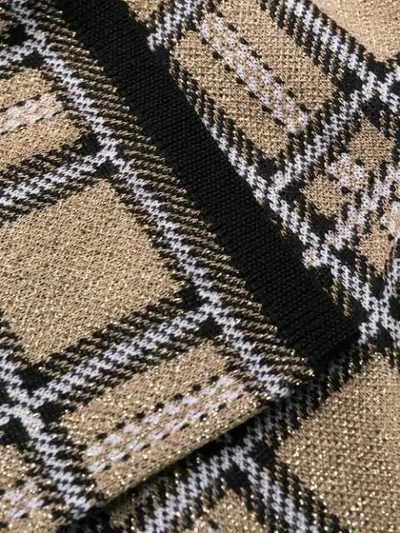 Shop Antonio Marras Plaid Knit Sweater In Neutrals