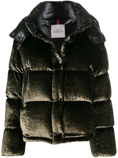 Shop Moncler Caille Puffer Jacket In Black
