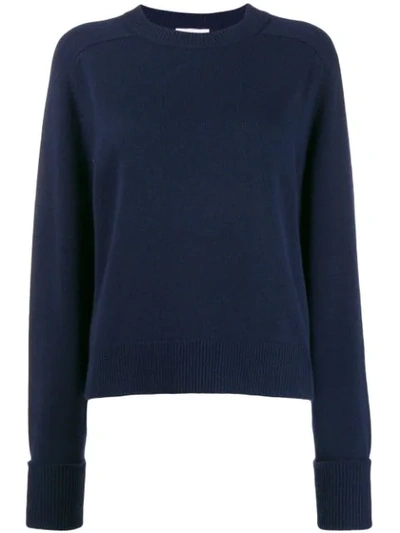 Shop Chloé Knitted Sweatshirt In 48b Evening Blue