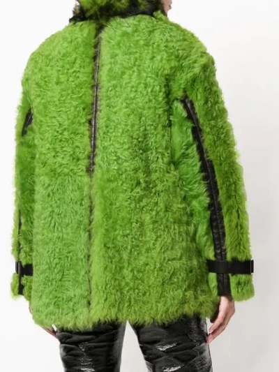 Shop Tom Ford Oversized Shearing Coat In Green