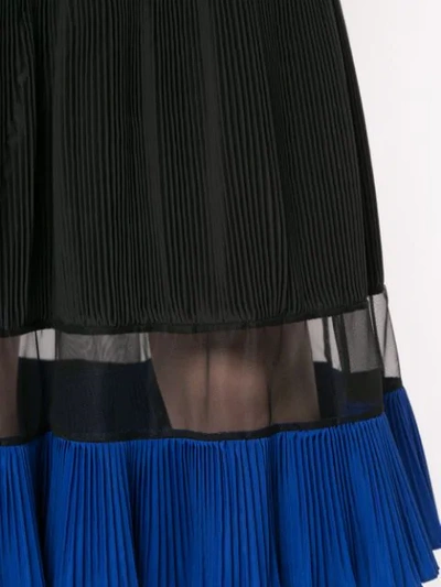 Shop Toga Pleated Skirt In Black