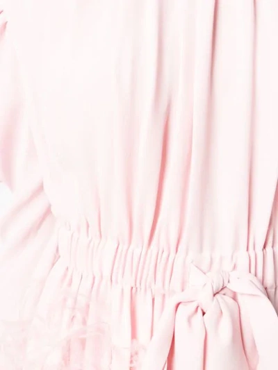 Valentino Verziertes Kleid Mit Langen Ärmeln - Rosa In Pink & Purple