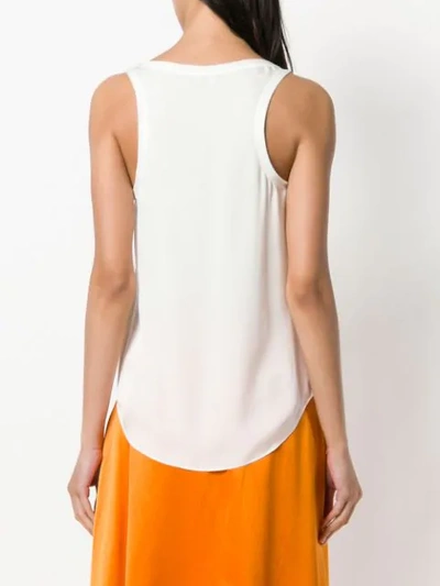 Shop Theory Racer Back Tank Top - White