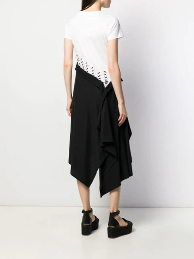 Shop Loewe Stitch Detail Midi Dress In Black