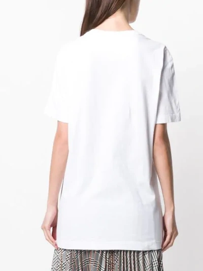 Shop Valentino Deconstructed Go Logo T In White