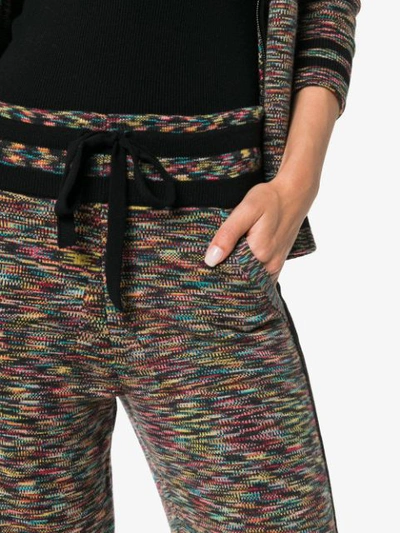 Shop Missoni Cashmere Zig Zag Track Trousers - Multicolour