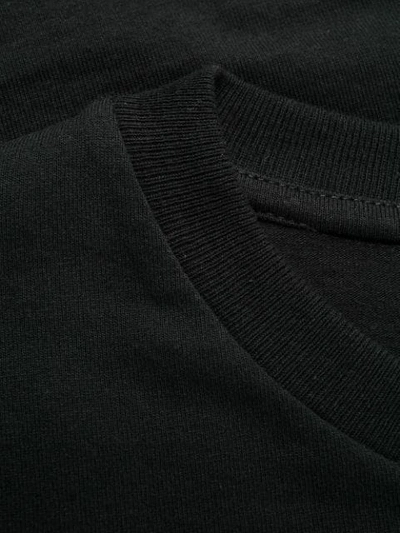 Shop Helmut Lang Embroidered Logo T-shirt In Black