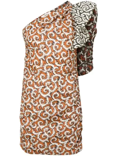 Isabel Marant Etoile Lilia Dress In Orange paisley neutral In Pink