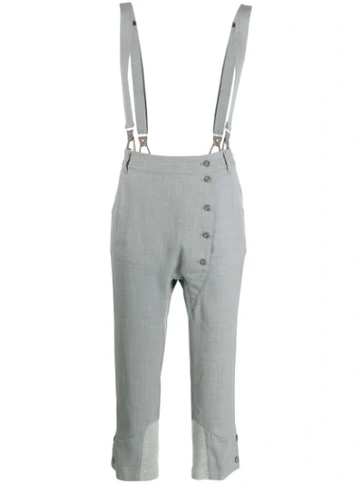Shop Tsumori Chisato Brace Detail Trousers In Grey