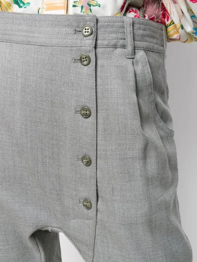 Shop Tsumori Chisato Brace Detail Trousers In Grey