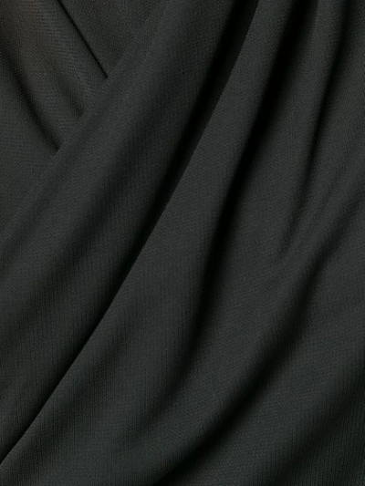 Shop Versace Wrap Bodysuit In Black