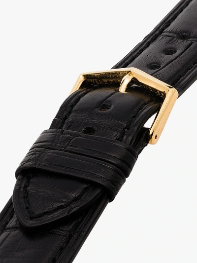 Shop Lizzie Mandler Fine Jewelry Uhrenarmband Aus Alligatorleder In Black