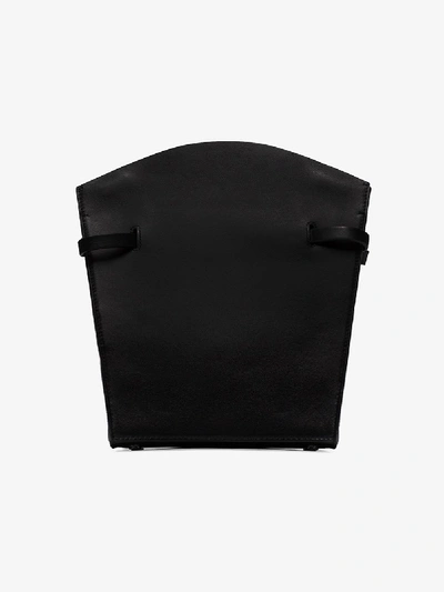 Shop Aesther Ekme Black Midi Satchel Leather Shoulder Bag