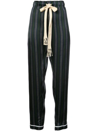 Shop Loewe Stripe Pyjama Trousers In Multicolour