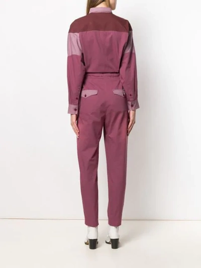 nog een keer Veronderstellen huichelarij Isabel Marant Étoile Guan Colorblock Button-front Jumpsuit In Pink |  ModeSens