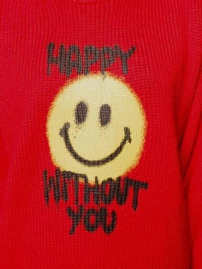 Shop Philosophy Di Lorenzo Serafini Happy Without You Sweater In Red