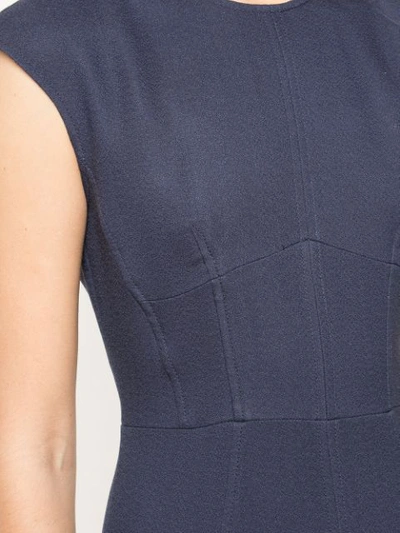 Shop Gabriela Hearst Crowther Midi Dress In Blue