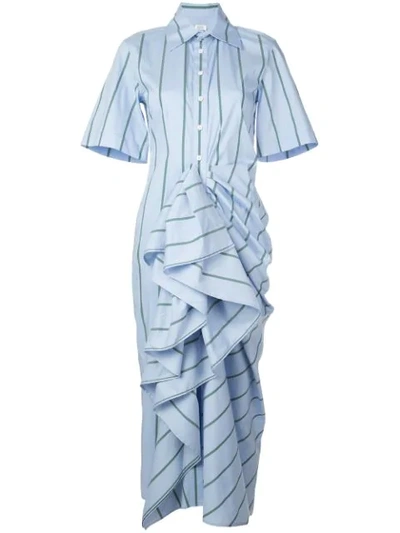 Shop Rosie Assoulin Kleid Mit Raffungen In Blue