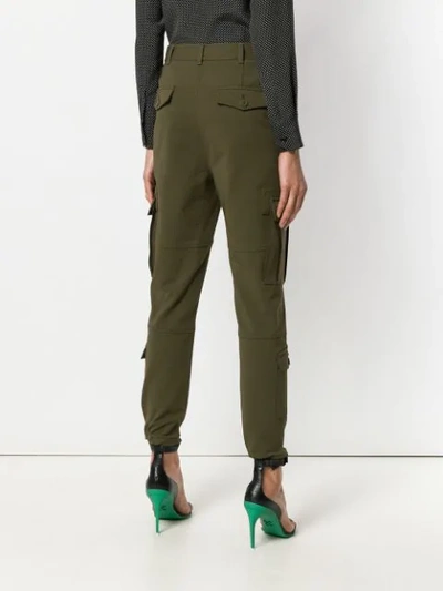 Shop Altuzarra Slim Cargo Trousers In Green