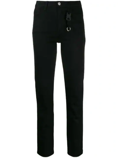 Shop Alix Keyring Detail Skinny Jeans In Black