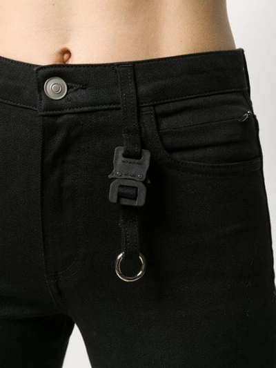 ALIX 钥匙圈细节紧身牛仔裤 - 黑色