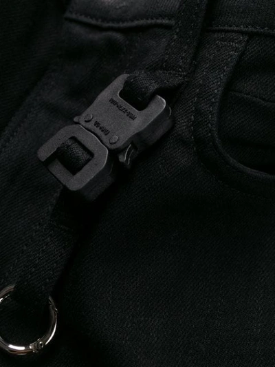 ALIX 钥匙圈细节紧身牛仔裤 - 黑色