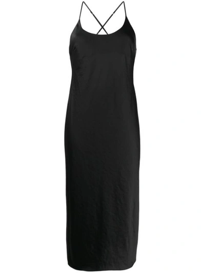 T BY ALEXANDER WANG SPAGHETTI STRAP DRESS - 黑色