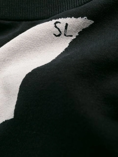 Shop Saint Laurent Bat Print T-shirt In Black
