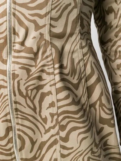 Miaou Printed Dree Mini Dress In Neutrals