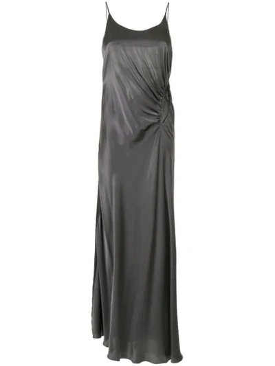 Shop Christopher Esber Back Tie Cami Dress In Grey