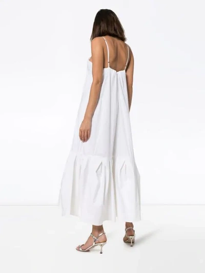 Shop Rosie Assoulin Tuck-detail Tent Dress In White