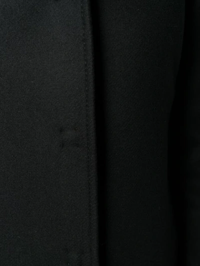 Shop Liu •jo Single-breasted Midi Coat In Black