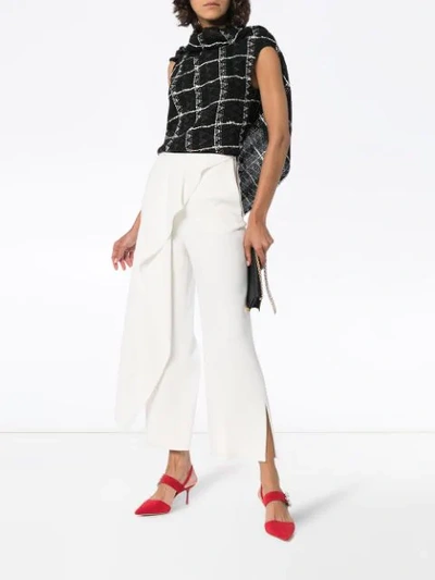 Shop Roland Mouret Hose Mit Asymmetrischem Design - Weiss In White