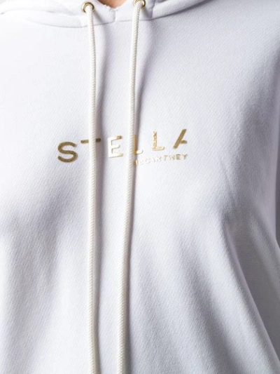Shop Stella Mccartney Logo Hoodie In White