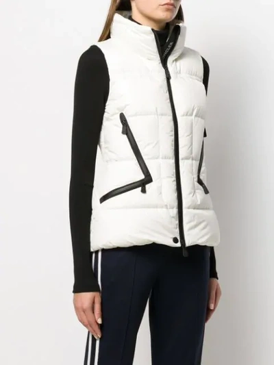 Shop Moncler Atka Quilted Gilet In White